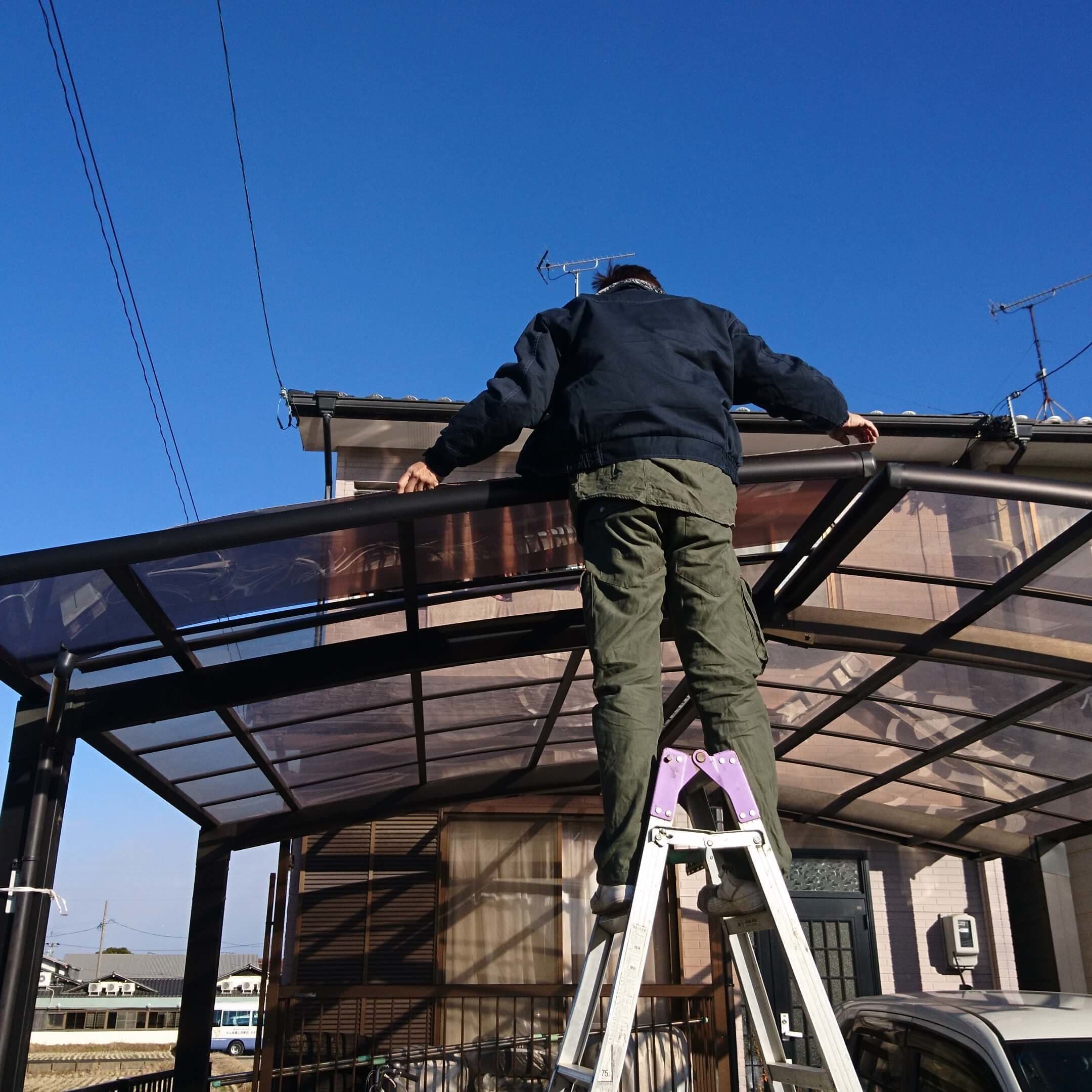 カーポートパネル交換 名古屋市中区 | カーポートパネル交換ならエクステリアの窓口名古屋市中区