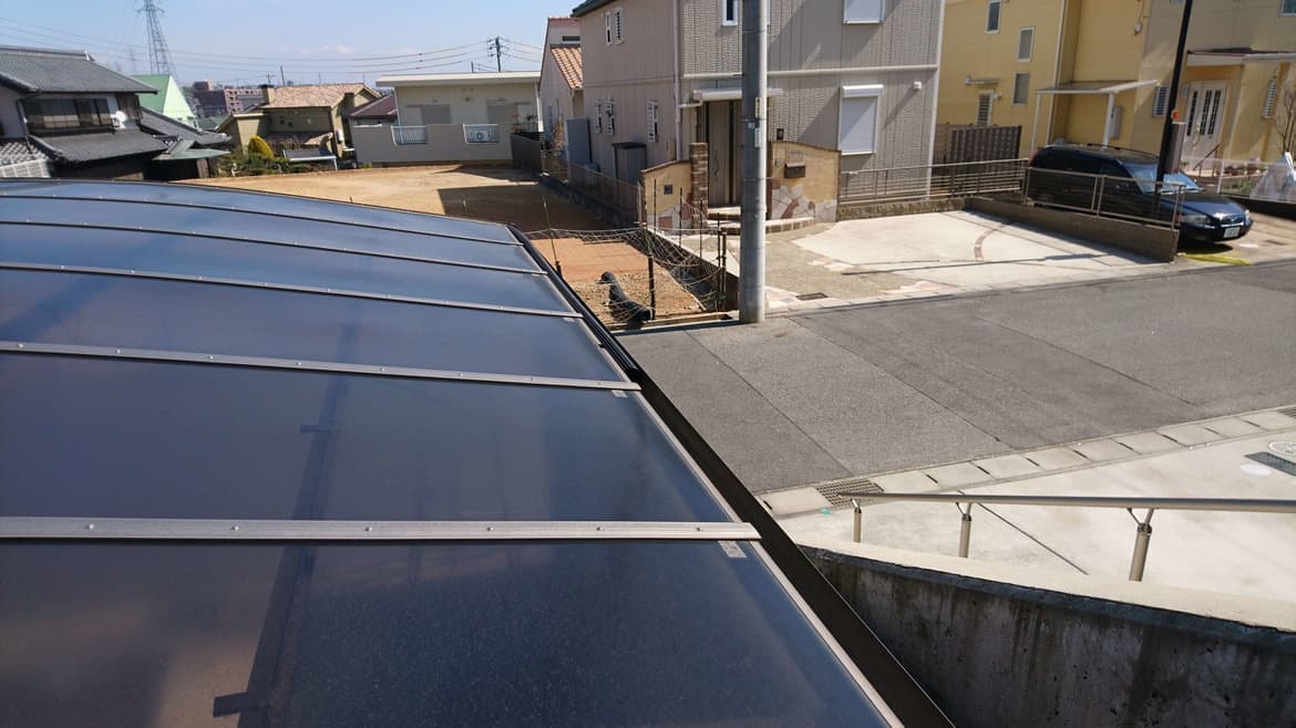 カーポート落ち葉除けネット設置なら名古屋市中区のエクステリアの窓口名古屋市中区