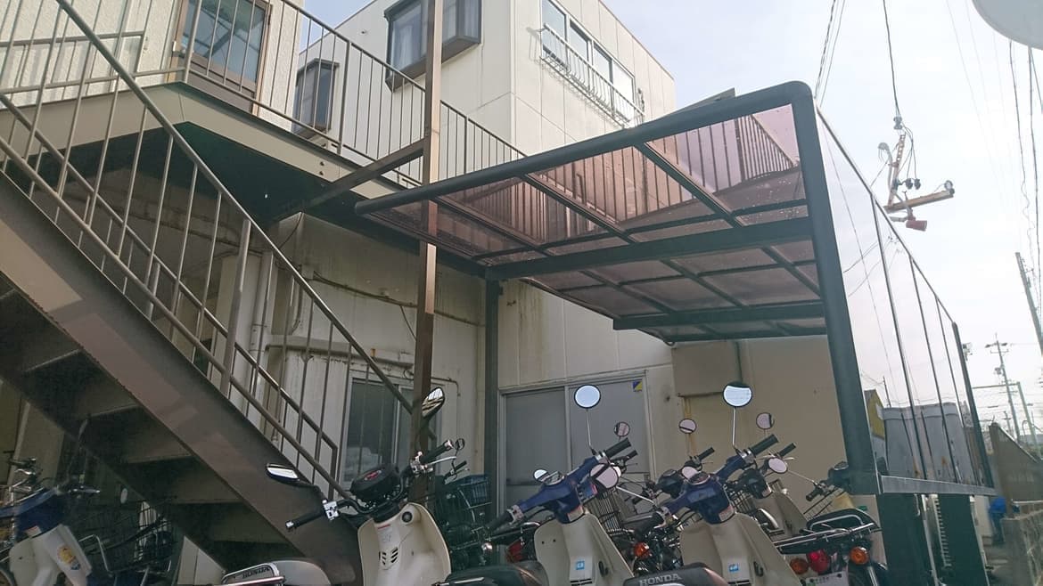 サイクルポート修理なら名古屋市中区のエクステリアの窓口名古屋市中区