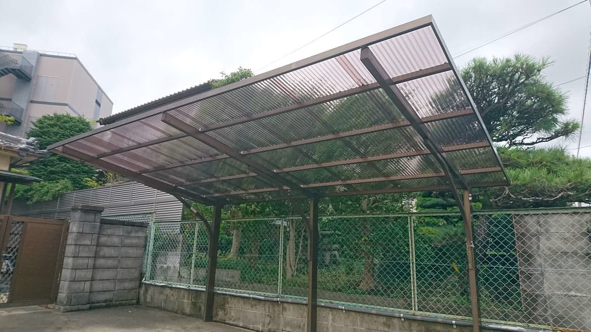 カーポート波板補修 名古屋市中区 | 波板張替えならエクステリアの窓口名古屋市中区