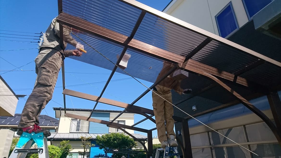 カーポート波板交換 名古屋市中区 | 波板交換ならエクステリアの窓口名古屋市中区