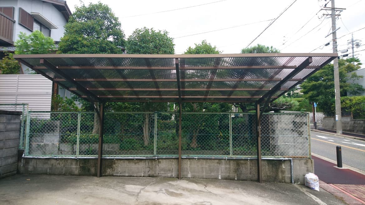 カーポート波板交換 名古屋市中区 | 波板交換ならエクステリアの窓口名古屋市中区
