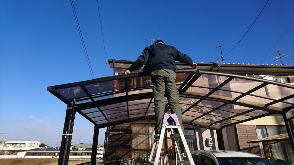 カーポートパネル修理 名古屋市中区 | カーポート修理ならエクステリアの窓口名古屋市中区